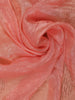 Peach Floral Designed Organza Designer Saree - Diadem
