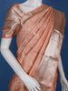 Peach Floral Woven Pure Kanchipuram Silk Saree - Diadem