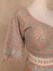 Peach Georgette Floral Designed Bridal Lehenga - Diadem