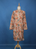 Peach Multicolor Floral Printed Straight Kurta - Diadem