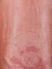 Peach Pink Floral Printed Cotton Kurti - Diadem