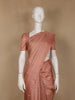 Peach Striped Design Soft Silk Saree - Diadem