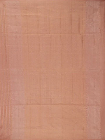 Peach Striped Design Soft Silk Saree - Diadem