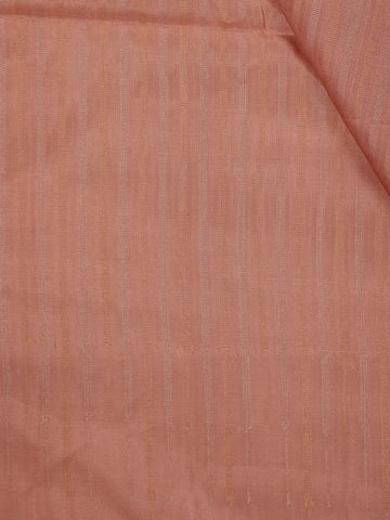 Peach Striped Design Soft Silk Saree - Diadem