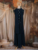 Peacock Blue Sequin Embroidered Design Chiffon Palazzo Suit