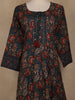 Peacock Green Floral Printed Cotton Salwar Suit With Dupatta - Diadem