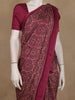 Pink Ajrakh Design Mul Mul Cotton Saree