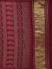 Pink Ajrakh Design Mul Mul Cotton Saree