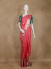 Pink Butta Woven Design Pure Kanchipuram Silk Saree