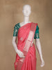 Pink Butta Woven Design Pure Kanchipuram Silk Saree