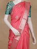 Pink Butta Woven Design Pure Kanchipuram Silk Saree