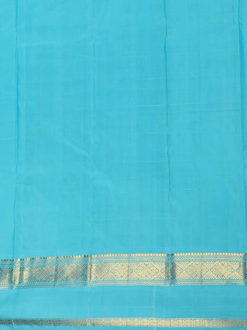 Pink Checked Design Woven Pure Kanchipuram Silk Saree With Contrast Border - Diadem