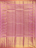 Pink Checked Woven Pure Kanchipuram Silk Saree With Zari Border - Diadem