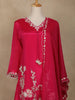 Pink Embroidered Design Crepe Sharara Salwar Suit