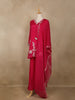 Pink Embroidered Design Crepe Sharara Salwar Suit