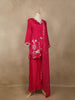 Pink Embroidered Design Crepe Sharara Salwar Suit