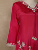Pink Embroidered Design Crepe Sharara Salwar Suit