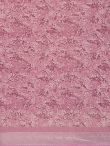 Pink Floral Abstract Design Semi Tissue Saree - Diadem