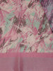 Pink Floral Abstract Design Semi Tissue Saree - Diadem