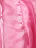 Pink Floral Design Satin Party Wear Frock