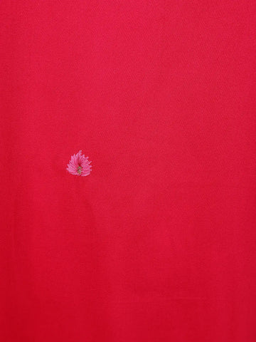 Pink Floral Embroidered Silk Salwar Suit With Printed Dupatta - Diadem