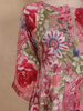 Pink Floral Print Design Cotton Kurti