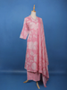 Pink Floral Printed Cotton Salwar Suit - Diadem
