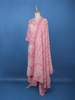Pink Floral Printed Cotton Salwar Suit - Diadem