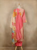 Pink Floral Printed Cotton Salwar Suit - Diadem