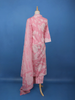 Pink Floral Printed Cotton Salwar Suit - Diadem