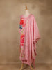 Pink Floral Printed Cotton Salwar Suit With Dupatta - Diadem