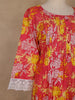 Pink Floral Printed Cotton Salwar Suit With Dupatta - Diadem