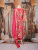 Pink Floral Printed Design Tissue Silk Anarkali Salwar Suit