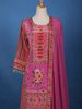 Pink Floral Printed Synthetic Palazzo Salwar Suit - Diadem
