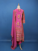 Pink Floral Printed Synthetic Palazzo Salwar Suit - Diadem