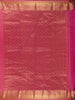 Pink Floral Woven Pure Kanchipuram Silk Saree With Zari Border - Diadem