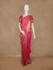 Pink Floral Woven Pure Kanchipuram Silk Saree With Zari Border - Diadem