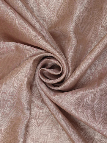 Onion Pink Leaf Woven Design Banarasi Silk Saree - Diadem