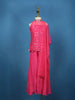 Pink Mirror Work Georgette Kids Palazzo Suit with Dupatta - Diadem