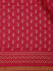 Pink Paisley Design Cotton Saree With Zari Border - Diadem