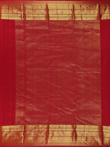 Pink Paisley Woven Pure Kanchipuram Silk Saree With Zari Border - Diadem