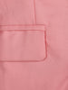 Pink Plain Cotton Blend Blazer Suit for Girls - Diadem