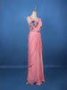 Pink Ready-to-Wear Draped Georgette Saree with Multicolor Sequin Embroidered Blouse - Diadem
