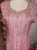 Pink Sequins Embroidered Tissue Silk Suit with Dupatta