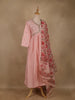 Pink Sequins Embroidery Cotton Salwar Suit - Diadem