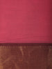 Pink Solid Design Pure Cotton Saree