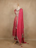 Pink Zari And Sequins Embroidered Silk Salwar Suit