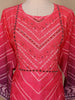 Pink Crepe Chevron Printed Salwar Suit for Women - Diadem