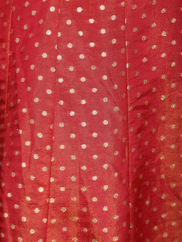 Pink Dot Designed Tissue Silk Gown - Diadem