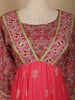 Pink Floral And Paisley Prints Cotton Straight Cut Salwar Suit - Diadem
